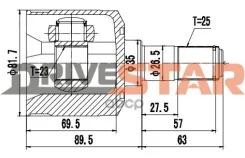���� ���������� 23x35x25 Drivestar ���. ICKH0004F ICKH0004F ����