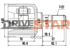 ���� ���������� ����� 25x41x27 Drivestar ���. ICKH0008FL ICKH0008FL ����