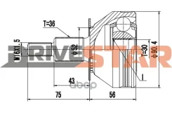���� �������� 30x52x36 Drivestar ���. Oceva1002F OCEVA1002F ����