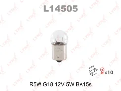 ����� ����������� [R5W G18 12V 5W BA15S] R5W G18 12V 5W BA15S Lynxauto L14505 L14505 ����