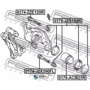 ����������� �������� ���������� ������� Toyota MARK 2/Chaser/Cresta GX90 1992-1996 Febest 0175JZS155R 0175JZS155R ����