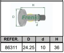 �������� ������� �����. ������� (����) Toyota/Skoda/VW Ford Mondeo 3, Citroen C4, Peugeot 307, 206, Toyota Corolla, Toyota Auris, VW Frenkit 86311 863...