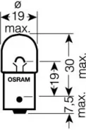 ����� R10W 12V 10W BA15s Original LINE �������� ������������ �/� (���) 1 ��. 12V 10W BA15S Osram 5008 5008 ����