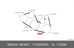 ������ ������������ QG16 Almera B10RS Nissan 1192095F0A 1192095F0A ����