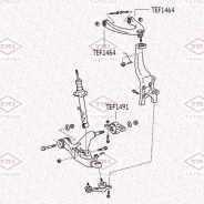 ����������� ��������� �������� ������ Lexus GS/IS 05- Tatsumi TEF1464 TEF1464 ����