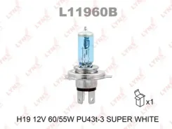 ����� h19 12v 60,55w pu43t-3 super white Lynxauto [L11960B] L11960B ����