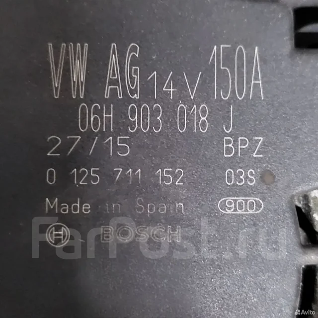 ��������� 06H903018J Audi A4 CJE 150A 06H903018J ����