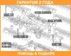 ����������� Febest / Hyabsanrrh �������� 24 ��� 00X25863, 100A25651, 101CE4749, 12063922, 19K1002, 217722W000, 21772S1100, 7702089SX, 777X2036900, 777...