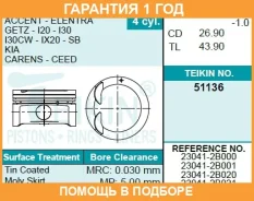 ������� ��������� (4��. ����) Teikin / 51136STD �������� 12 ��� 51136STD ����