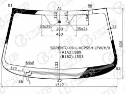 ������ ������� � ��������� ����� � ���� KIA Sorento II 09- SORENTO09LVCPSSH ����