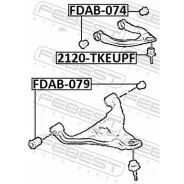 ����������� ��������� �������� ������ FORD Ranger TKE 2012- [EU] Febest FDAB074 FDAB074 ����