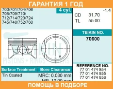 ������� ��������� (4��. ����) Teikin / 70600STD 70600STD ����