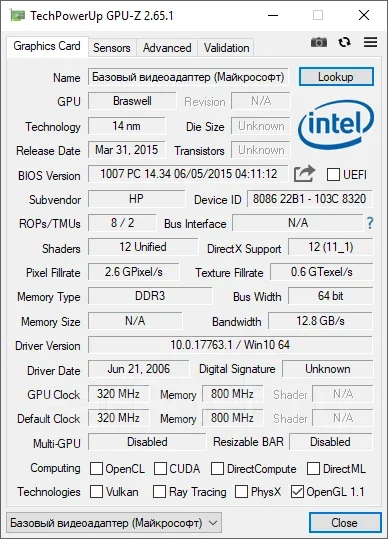 HP 14-bs000ur. 14", 1,6����, ��� 4 ��, ���� 500���, WiFi: 1, Bluetooth: 1, ����������� �� 3��. ����