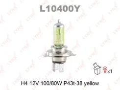 ����� H4 12V 100/80W P43T-38 Yellow Lynxauto L10400Y L10400Y ����