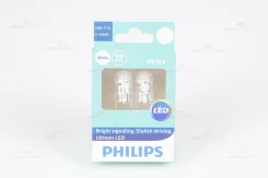 ����� ������������ T10 (W5W) 11961ULW4X2/11961Ulwkx2 2 ��. 4000K 12V 12791X2 (Philips) 11961ULW4X2 ����