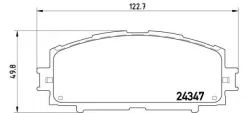 ������� ��������� �������� ����� Toyota Yaris _P9_ 1.3 VVT-i SCP90_ 08.2005 - Toyota Yaris _P9_ 1.5 NCP91_ 11.2005 - Brembo P83086 P83086 ����