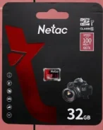 ����� ������ MicroSD 32GB Netac P500 Extreme Pro Class 10 UHS-I A1 V30 (100 Mb/s) ��� �������� ����