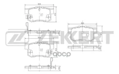 ������� ����. ����. ����. (����� Ceramic) Honda Accord IV VII 90- Civic VII-IX 00- CR-V 96- Integ Zekkert ���. bs-1720c BS1720C ����
