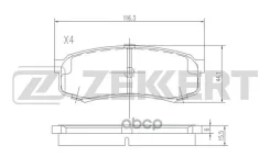 ������� ����. ����. ����. (����� Ceramic) Lexus GX (J12) 02- RX (U15) 97- Mitsubishi Pajero IV 06- Zekkert ���. bs-2240c BS2240C ����