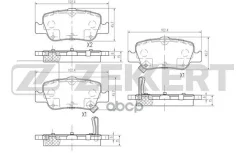 ������� ����. ����. ����. (����� Ceramic) Toyota Auris (E150) 06- Auris (E180) 12- Corolla (E150) Zekkert ���. bs-2720c BS2720C ����