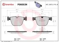 ��������� ������� Brembo Ceramic P06053N P06053N ����