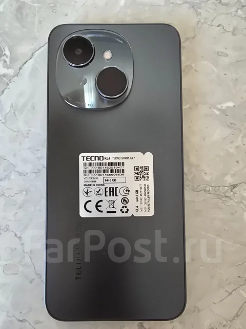 Tecno Spark Go 1. �/�, 64 ��, �����, 3G, 4G LTE, Dual-SIM, NFC ����