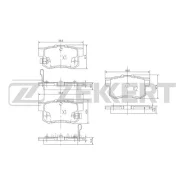 ������� ����. ����. ����. (����� Ceramic) Honda Accord IV VII 90- Civic VII-IX 00- CR-V 96- Integ BS1720C ����