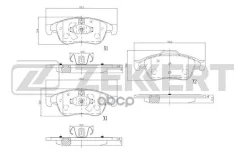 ������� ����. ����. ������. (����� Ceramic) Nissan Terrano (D10) 14- Renault Captur 13- Duster 11- Zekkert ���. bs-2800c BS2800C ����