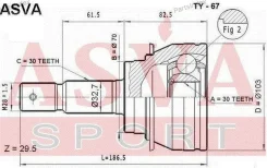 ���� �������� 30x70x30 ASVA TY67 ����