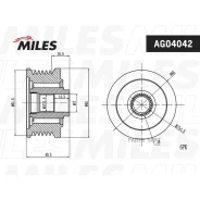 ����� ���������� ���� OPEL Astra H (04-) 1.9d AG04042 Miles AG04042 AG04042 ����