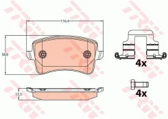 ������� ��������� ������ TRW GDB 2107 Audi GDB2107 ����