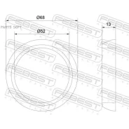 ������ �������������� ��������� ����� (������������ ��������) Febest 24491-002 24491002 ����