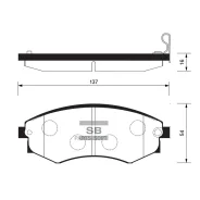 ������� ��������� Hyundai Elantra/Matrix/Sonata/Ssangyon�G Rexton/Korando �����. SP1144 Sangsin Brake SP1144 SP1144 ����