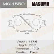 ������� ��������� �������� Masuma MS1550 AN636K, NP1021, P83054 MS1550 ����