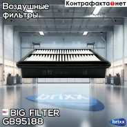 ������ ��������� Omoda S5 (1.5 147 �. �. ); Chery Arrizo 6 Pro, Arrizo 7 BIG Filter ���. GB-95188 GB95188 ����
