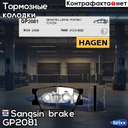 ������� ��������� ������ Sangsin brake ���. GP2081 GP2081 ����