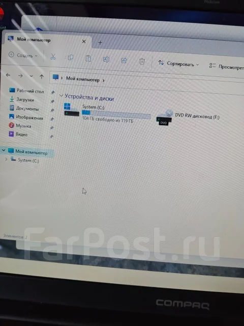 HP Compaq. 15.6", 2����, ��� 4 ��, ���� 120���, WiFi: 1, Bluetooth: 1 ����