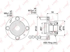 ������� ������ | ��� ����/��� | Kia Spectra / Sephia II / Shuma II / Mentor II 00- [+ABS] LYNXauto ���. WH1213 WH1213 ����