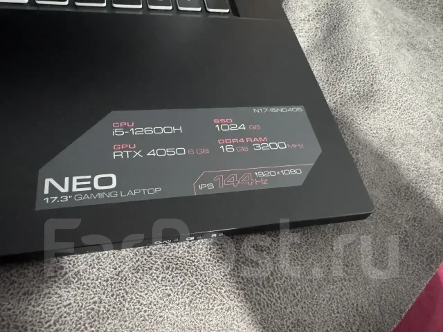 Ardor Neo N17. 17.3", 144����, ��� 16 ��, ���� 1 024���, WiFi: 1, Bluetooth: 1 ����