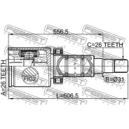 ���� ���������� 26x31x26 | ����� ���� | Febest 2711V70Attrh 2711V70ATTRH ����