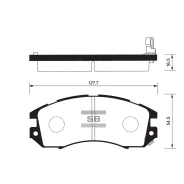 ������� ��������� Subaru Impreza/Legacy -03 ������. Sangsin Brake SP1120 SP1120 ����
