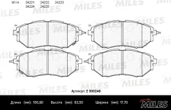 ������� ��������� �������� (����� Ceramic ����� PRO) Subaru Legacy/Outback/Tribeca 2.0-3.6 03- (TRW GDB3372) E500248 Miles E500248 ����