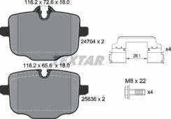 ������� ��������� ������ Textar 2470401 BMW 2470401 ����