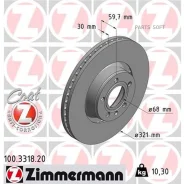 ���� ��������� ! �����. 321x30/60-5x112 Audi A6/A8 2.0TFSI-4.2FSI/2.0TDI-3.0TDI 03-11 Zimmermann 100331820 100331820 ����