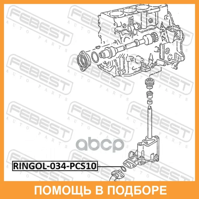 ������ �������������� �������������� ��������� Febest / Ringol034PCS10 RINGOL034PCS10 ����