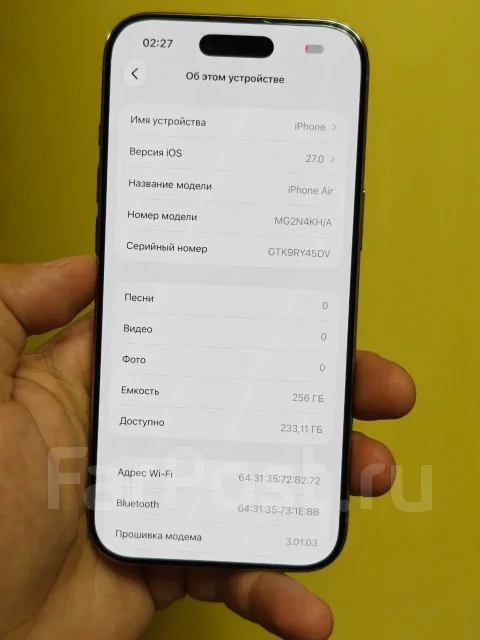 Apple iPhone Air. �/�, 256 �� ����