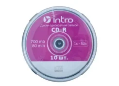 ���� CD-R INTRO 700Mb 80m 52x Cake 10 (����) ����