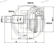 ���� ������� ABS HO055A50 JCT0011A ����