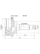 ���� (�������/ �����) Mazda 6 02-08 / 626 92-02 SAT MZ016A, �������� MZ016A ����