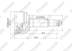 ���� �������� /Tiguar ��� Toyota Passo 2004, Daihatsu Boon KGC1# M300S/M310S 1.0L 1KRFE /26*47*24; TG9575; (TOE075 TO075) 43420B1010 43410B1010 CO3681...